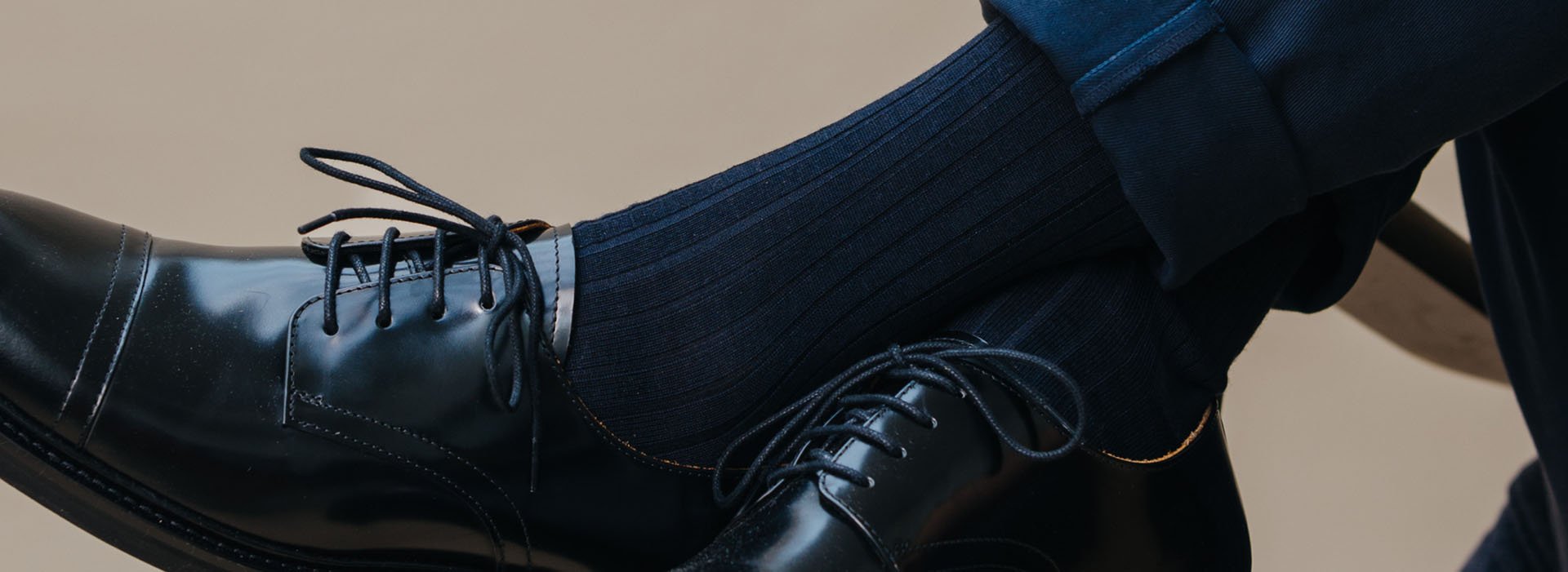 Navy Socks - London Sock Company