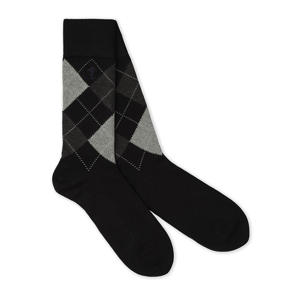 Argyle Shadow, 3 - Pair Box - London Sock Company