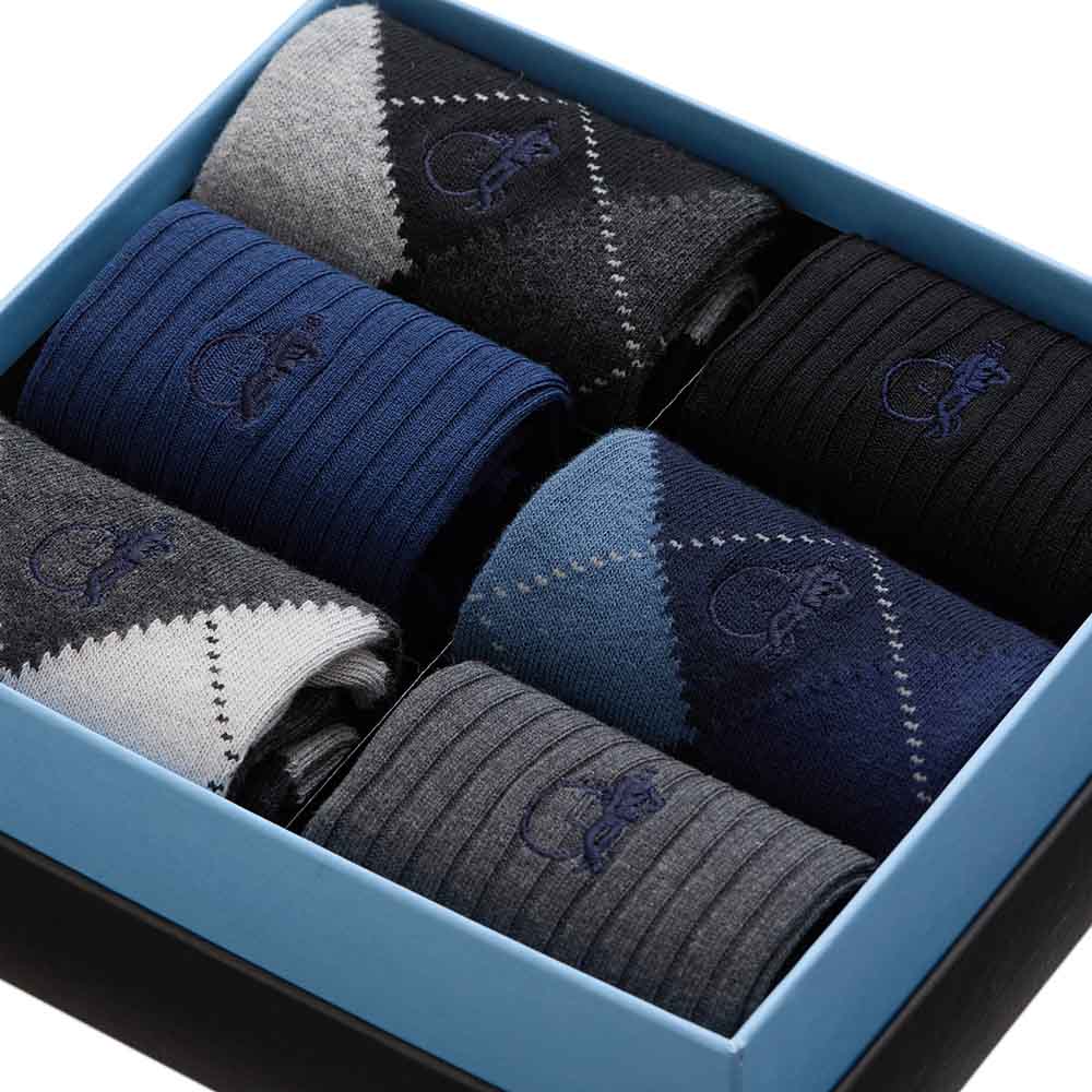 Argyle Style, 6 - Pair Box - London Sock Company