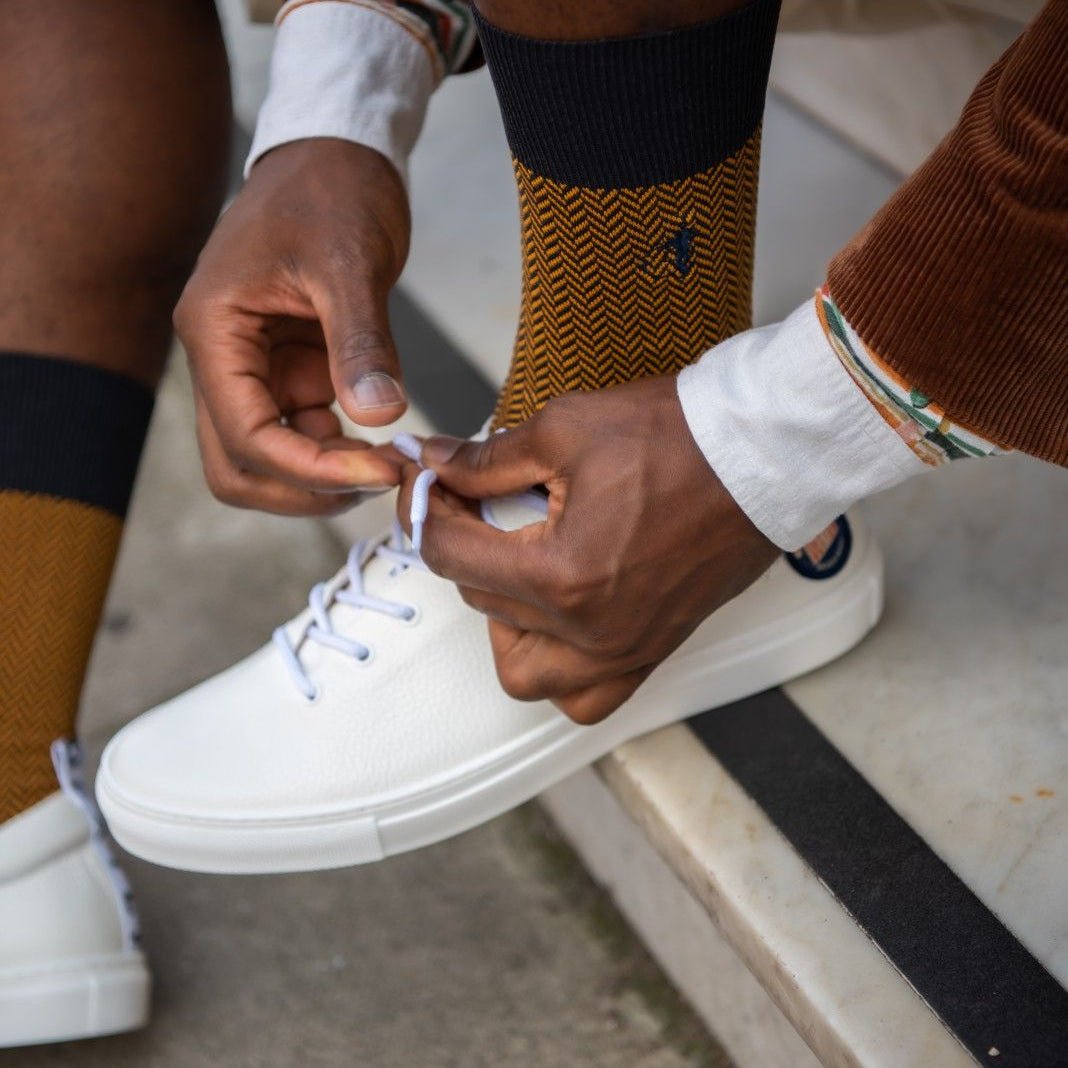 Bond St. Herringbone Socks - London Sock Company