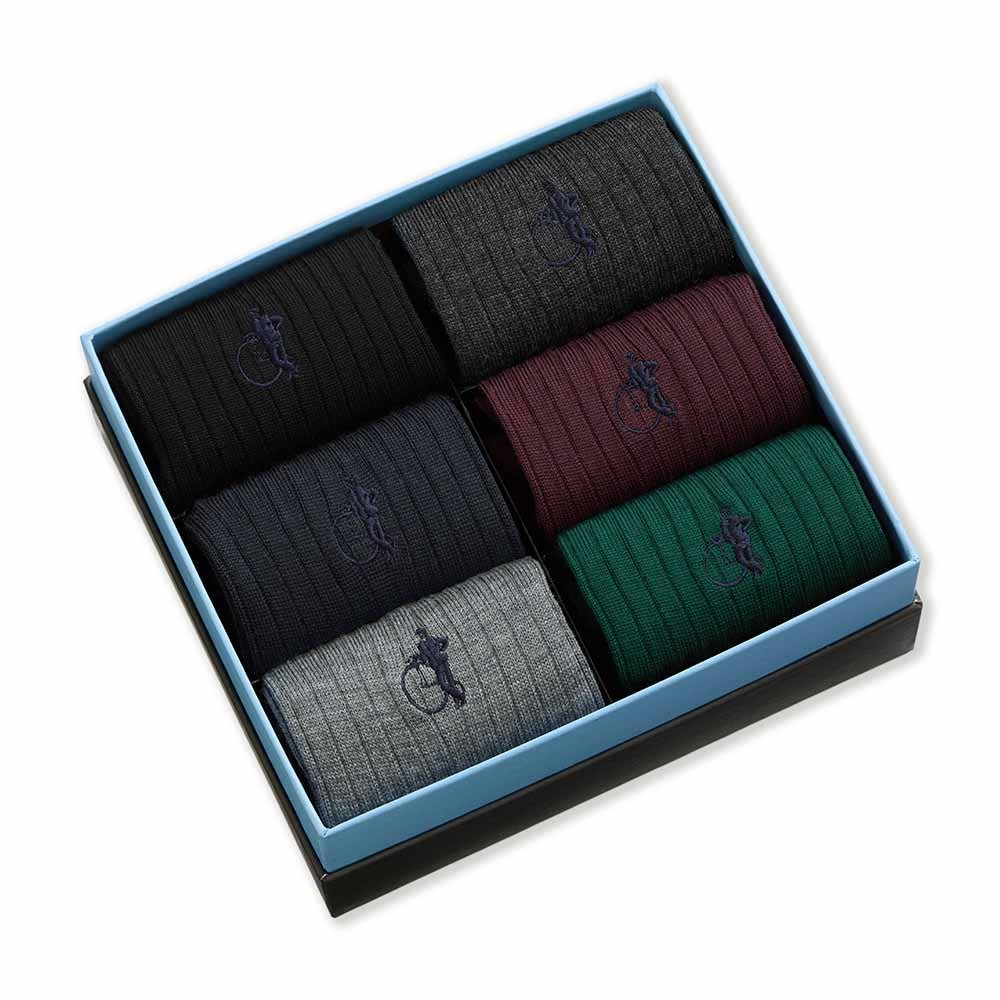 Classic Merinos, 6 - Pair Box - London Sock Company