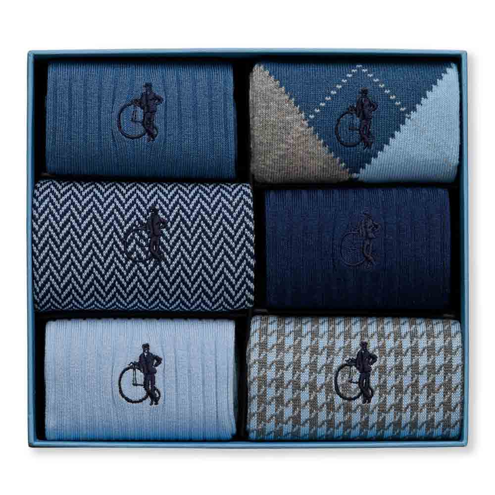 Dash of Class, Dusk, 6 - Pair Box - London Sock Company