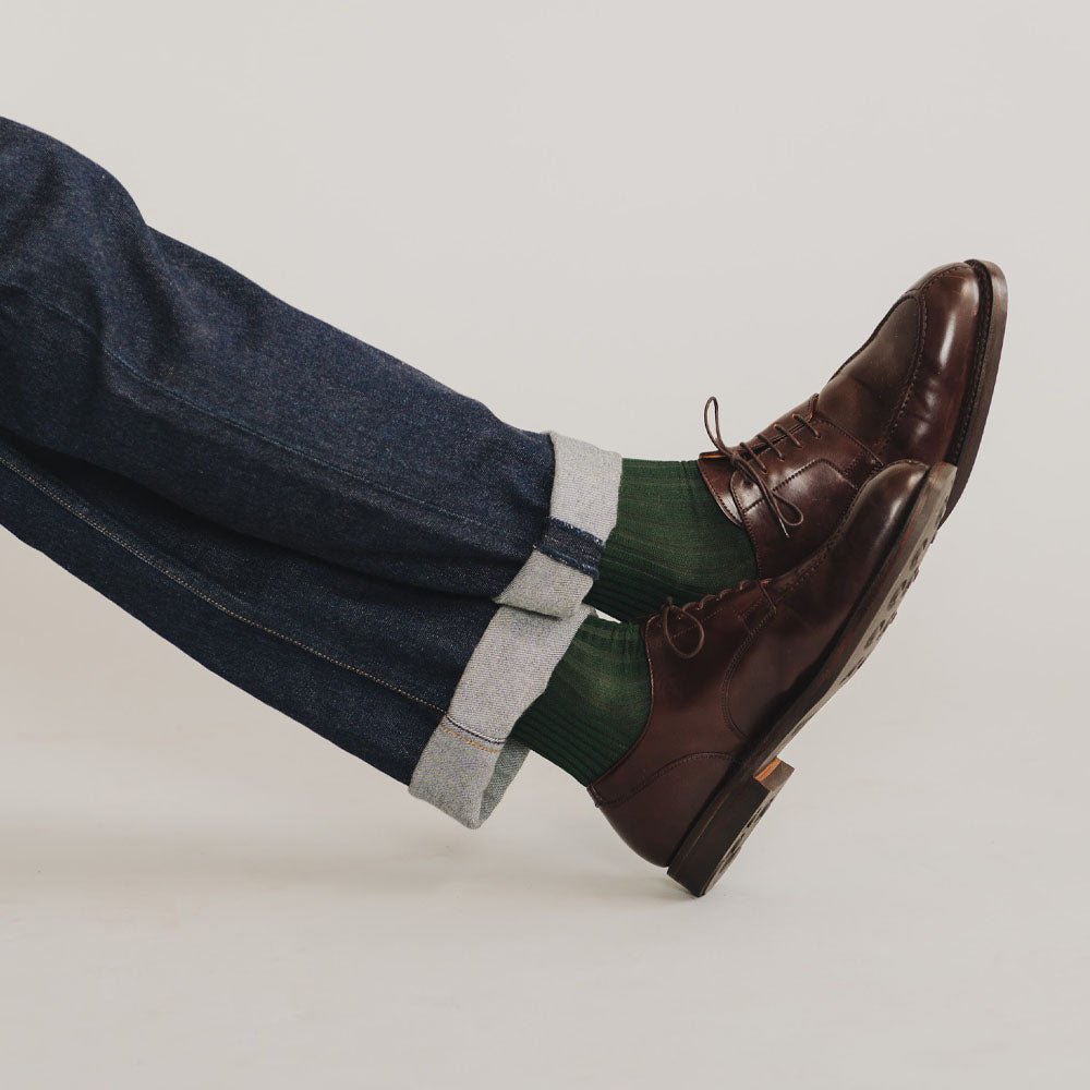 Dash of Class, Olive, 6 - Pair Box - London Sock Company