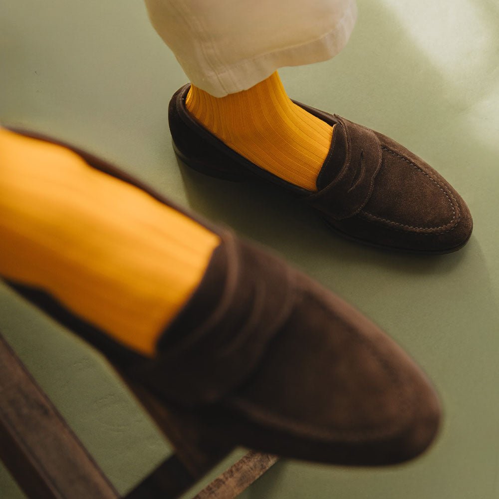 Mustard Simply Sartorial Socks - London Sock Company