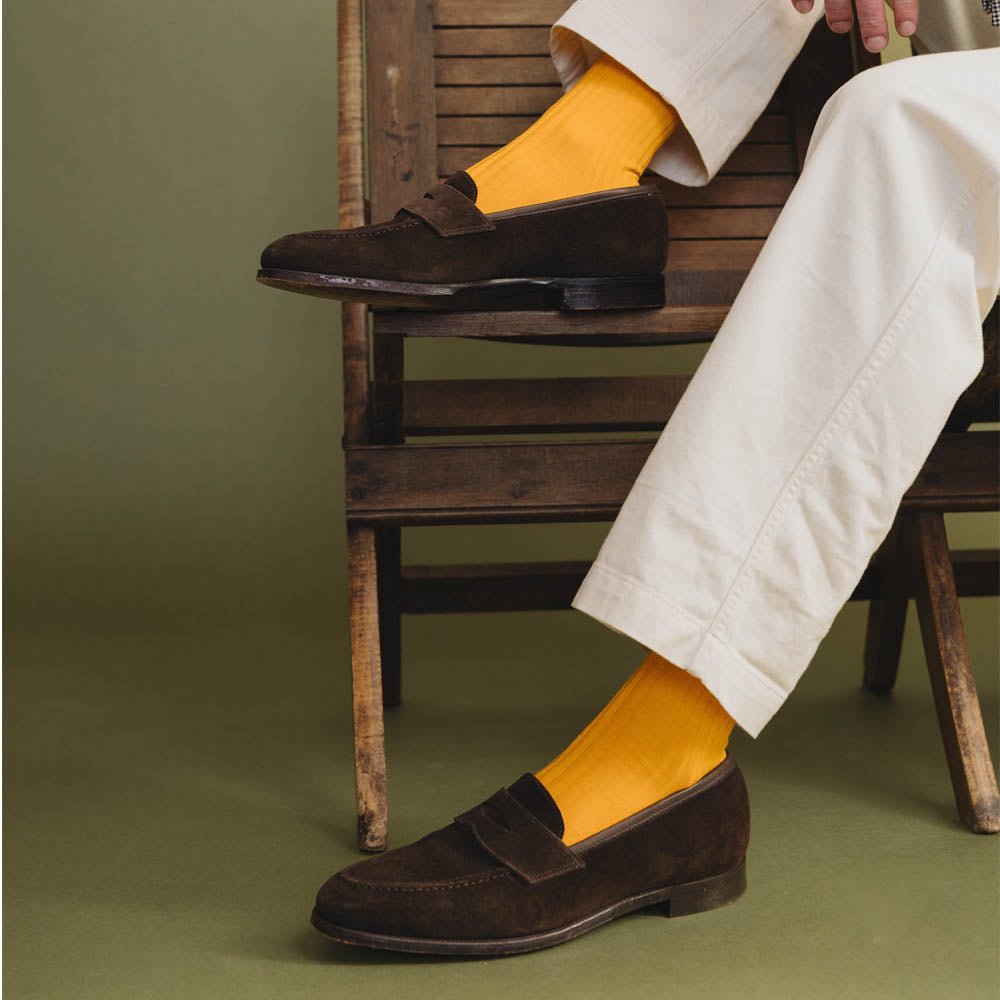Mustard Simply Sartorial Socks - London Sock Company