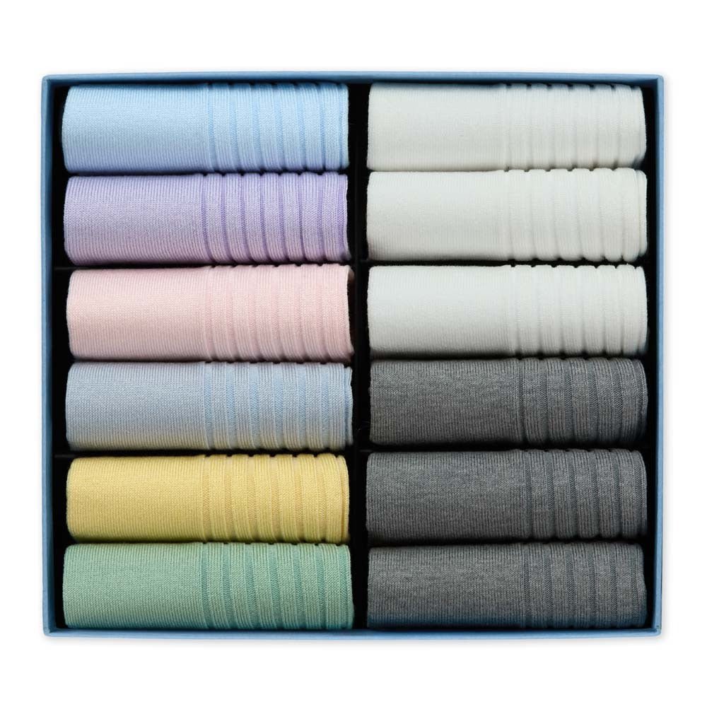 Pastel Trainer Collection, 12 - Pair Box - London Sock Company