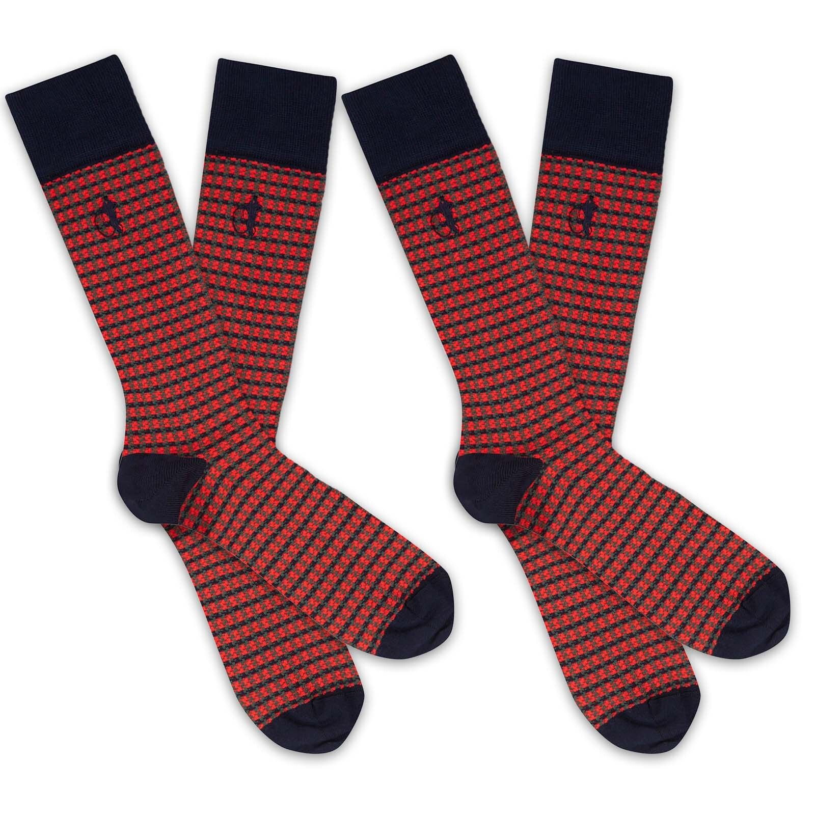 Shaken & Stirred, 2 - Pair, Red - London Sock Company