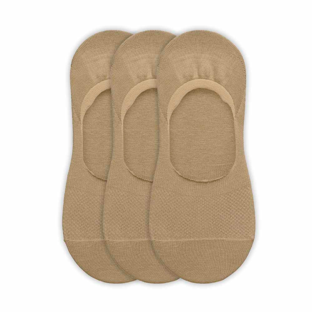Simply Invisible Socks, Cotswolds Stone, 3 Pairs - London Sock Company