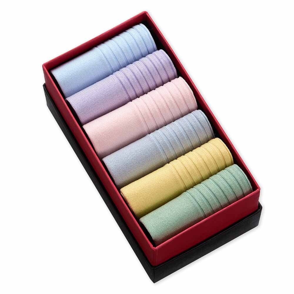 Simply Pastel Trainer, 6 - Pair Box - London Sock Company