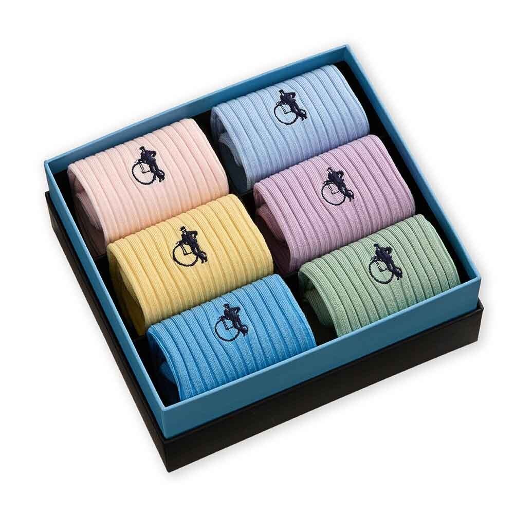 Simply Pastels, 6 - Pair Box - London Sock Company