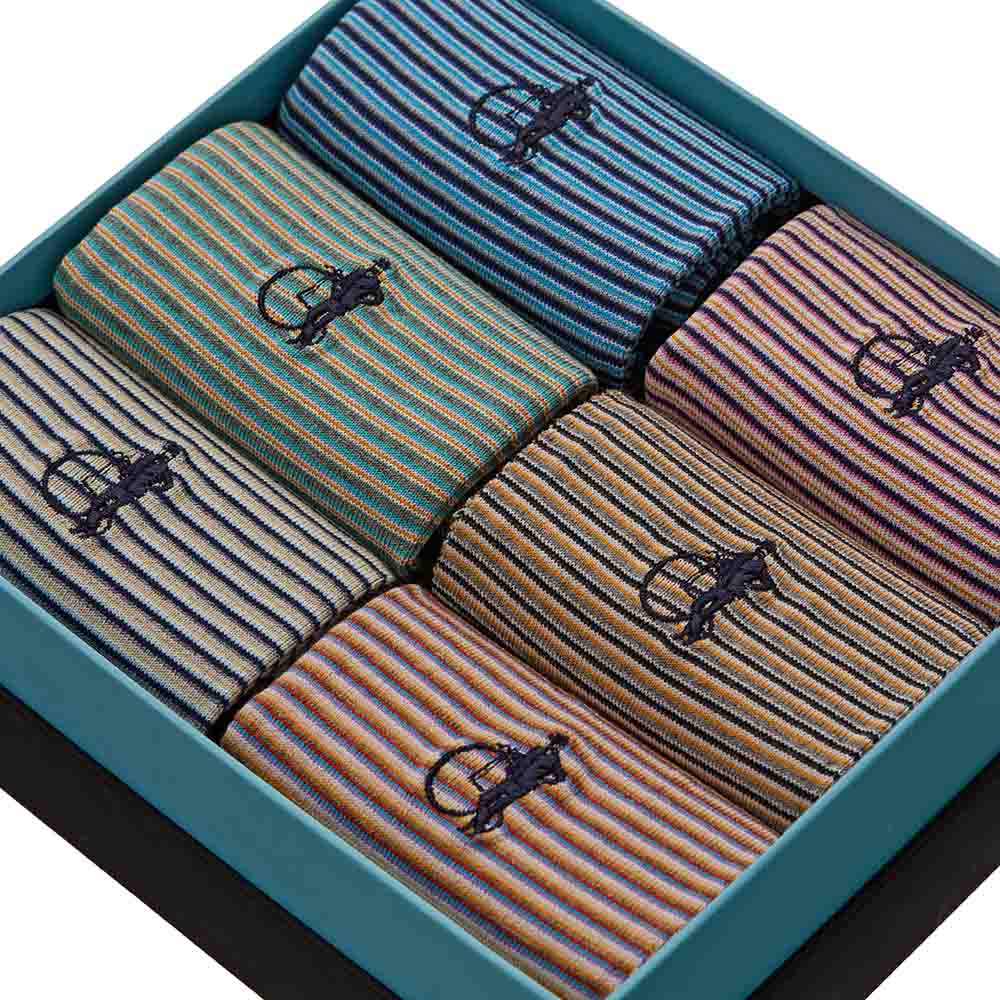 Simply Stripes, 6 - Pair Box - London Sock Company