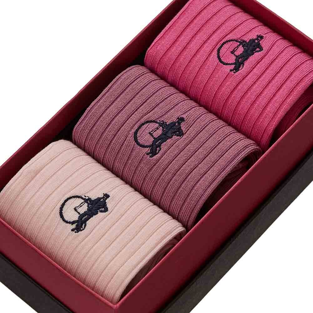 Stone Roses, 3 - Pair Box - London Sock Company