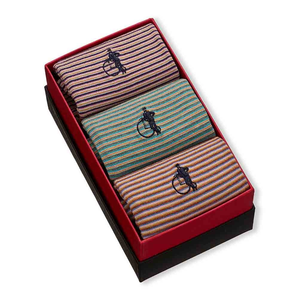Striped Set I, 3 - Pair Box - London Sock Company