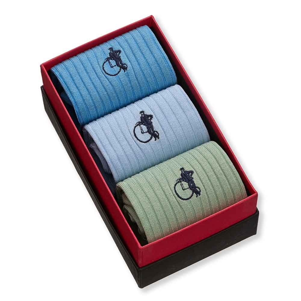 The Riviera, 3 - Pair Box - London Sock Company