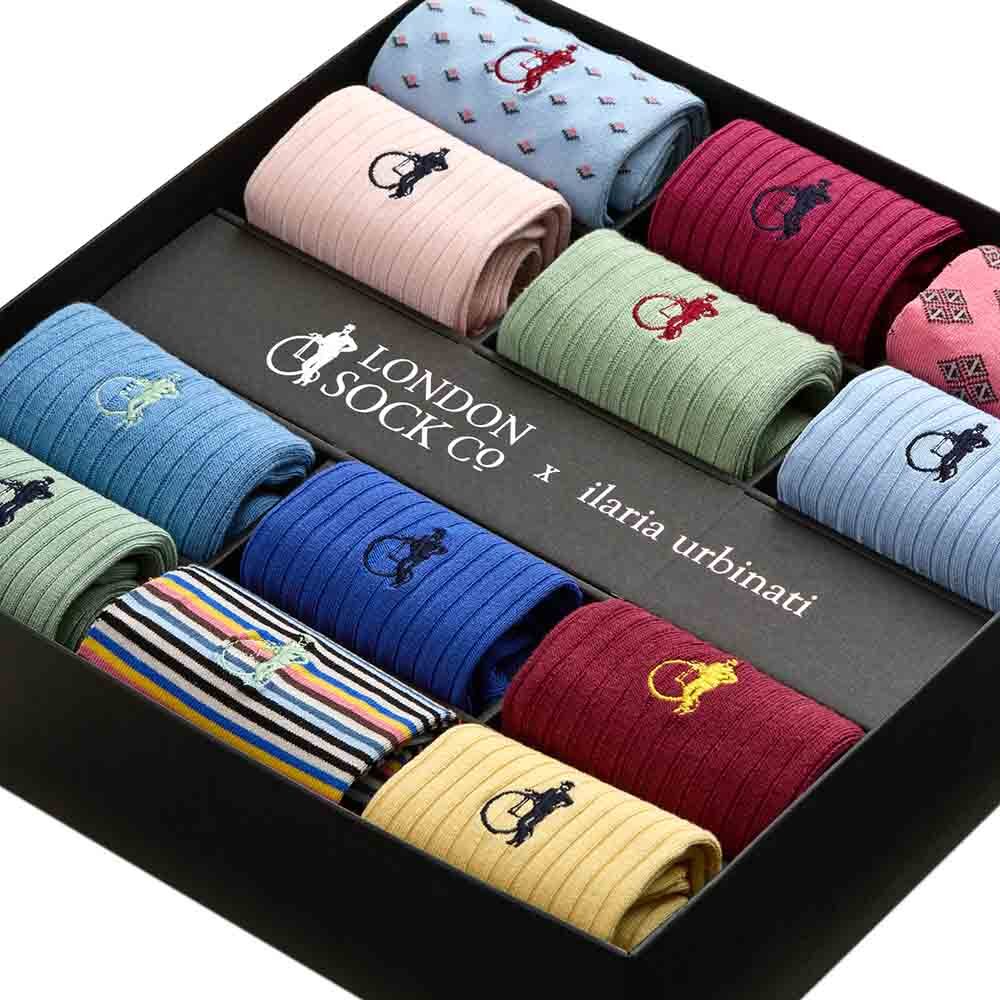 The Seasonal Edit by Ilaria Urbinati, 12 - Pair Box - London Sock Company
