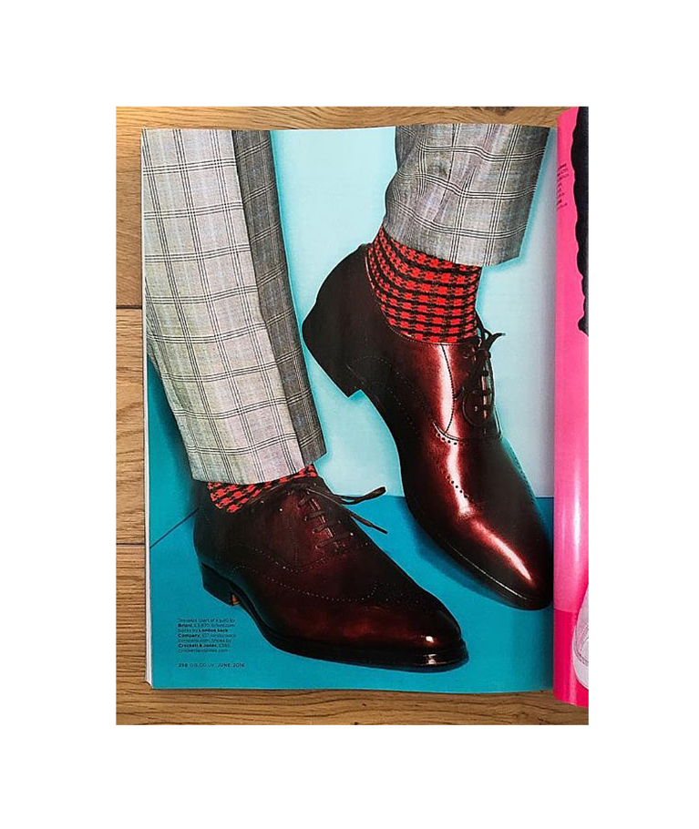 London Sock Co. featured in GQ magazine