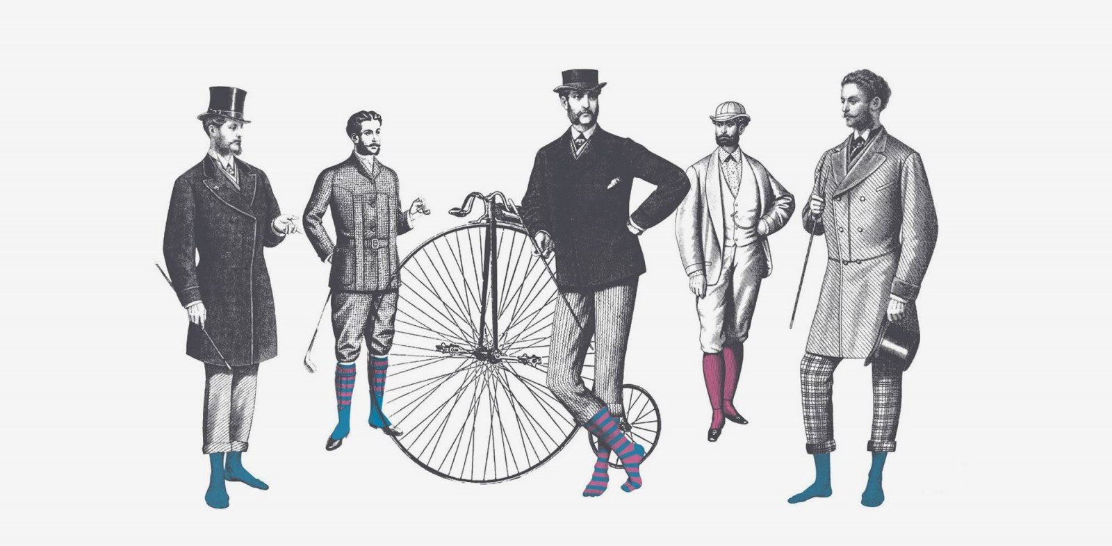 Socks in the city. Five Victorian Gentlemen London Sock Co.