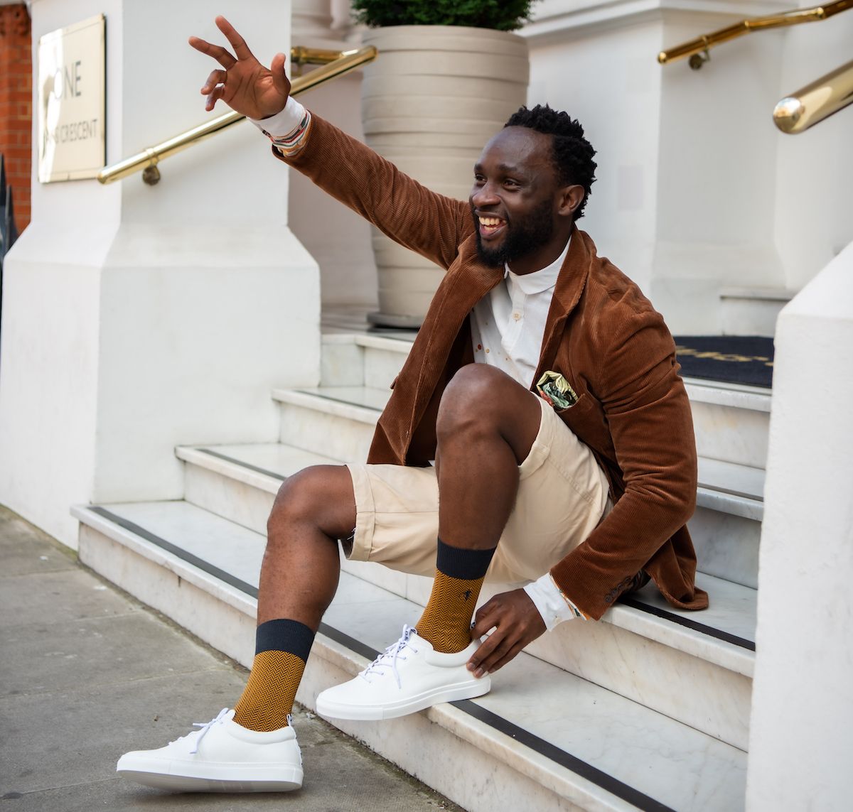 Men's Style Tips: White Trainers and Colourful Socks - London Sock
