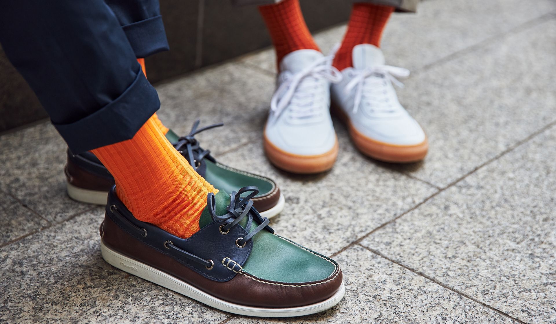 Men’s Style Tips: How to wear orange socks