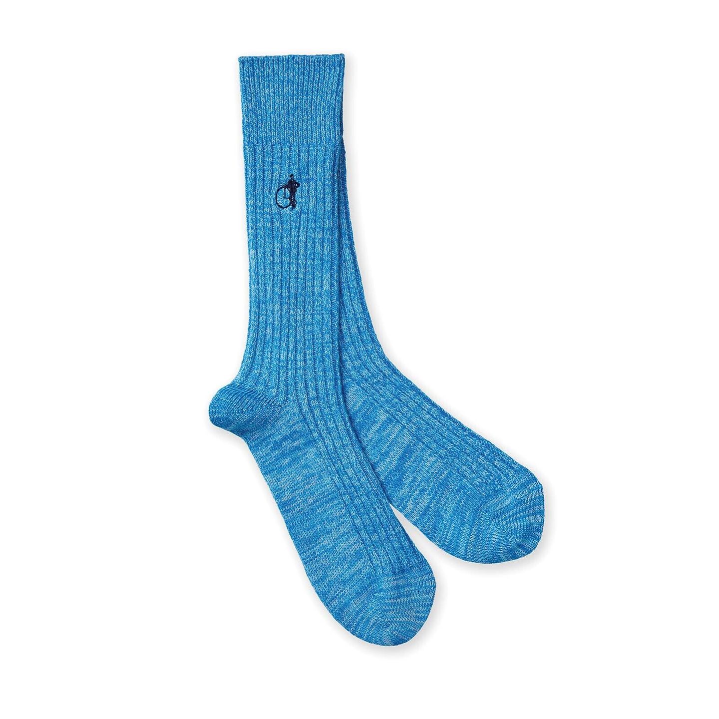 Boot Socks In A Turquoise colour with London Sock Company logo