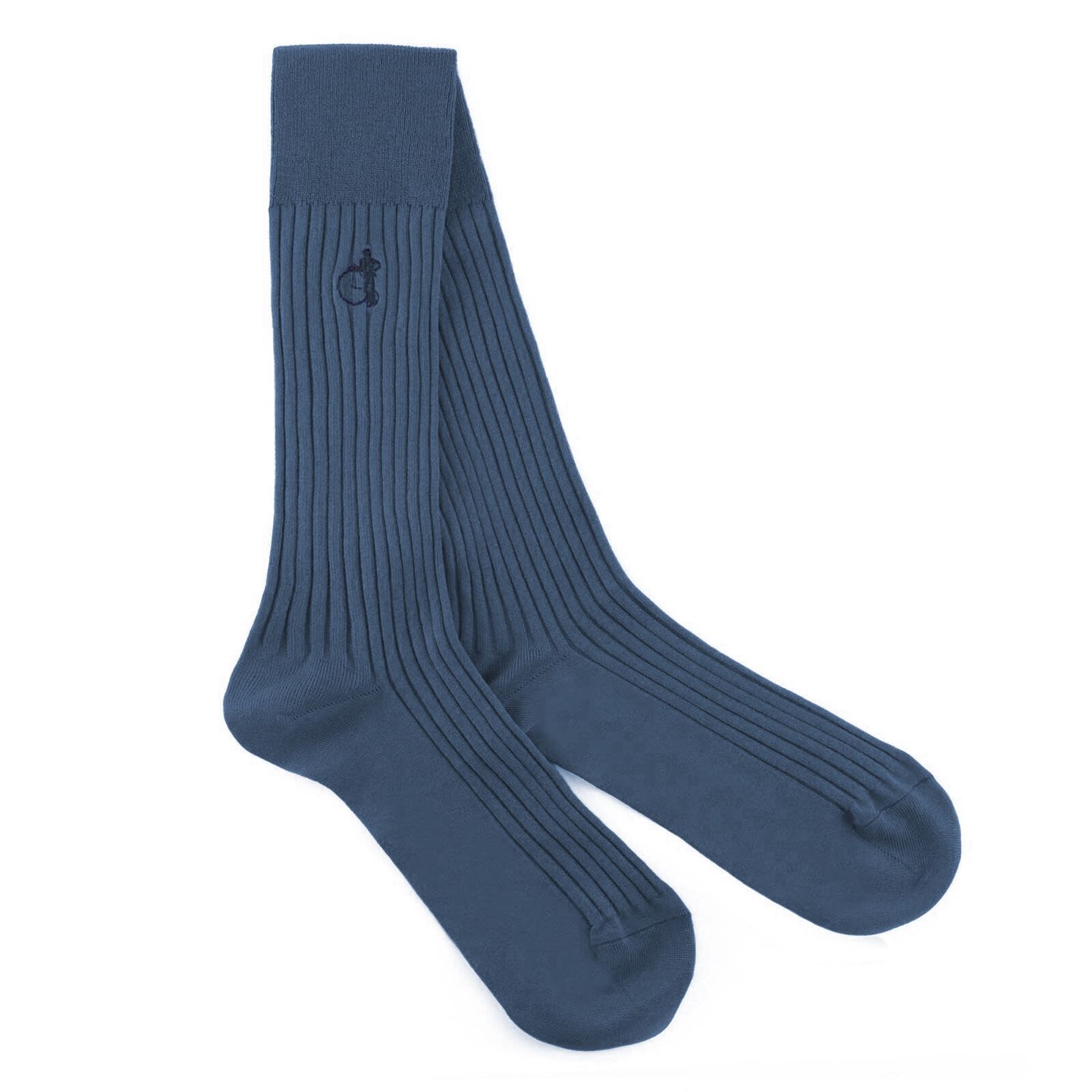 A pair of blue socks