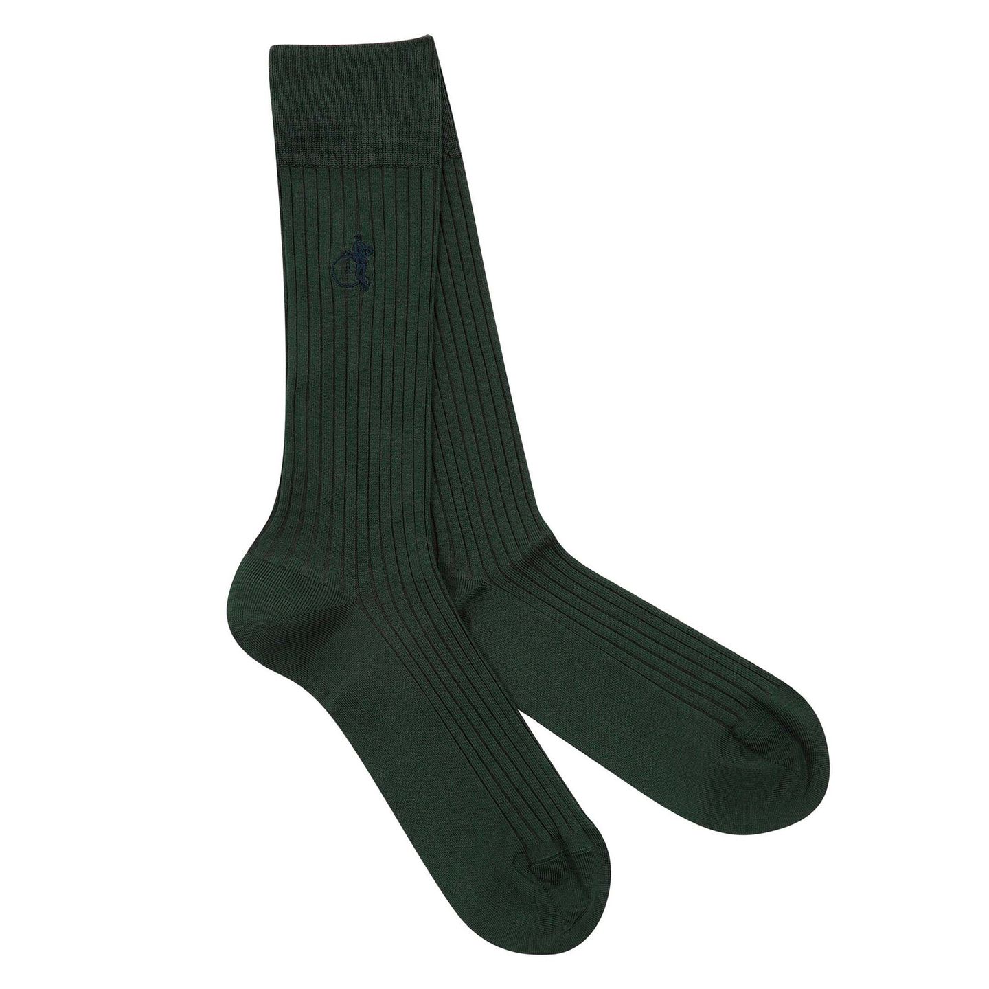 Simply sartorial cotton socks in British racing green