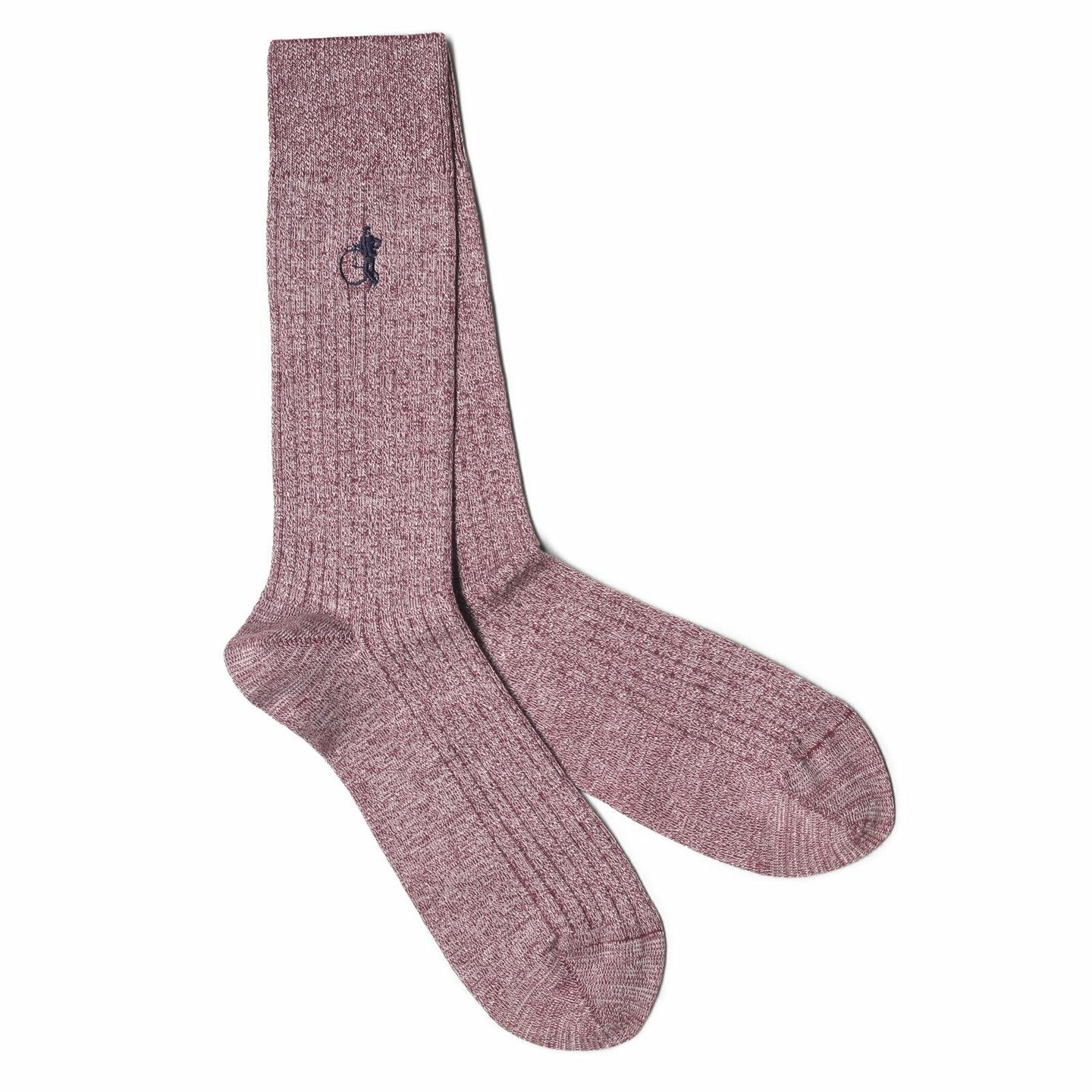 A pair of light pink socks