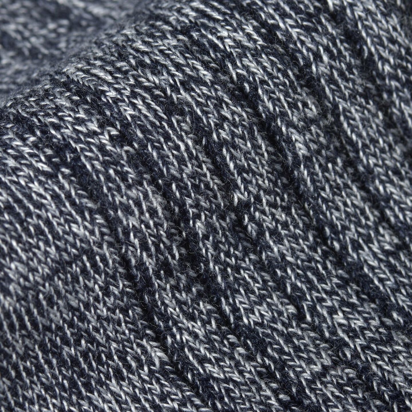 A close up of a marl grey sock