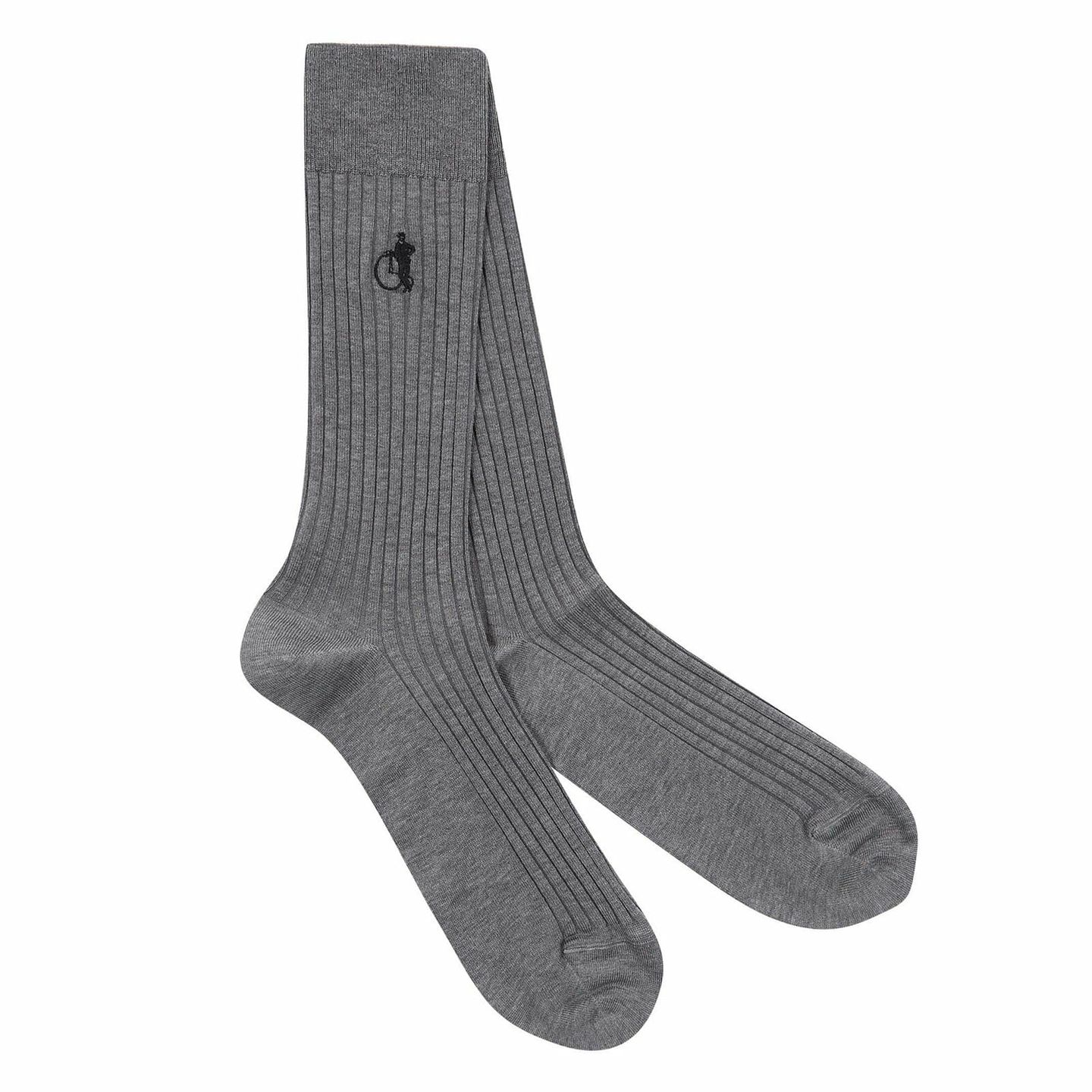 Pair of simply sartorial socks in earl grey