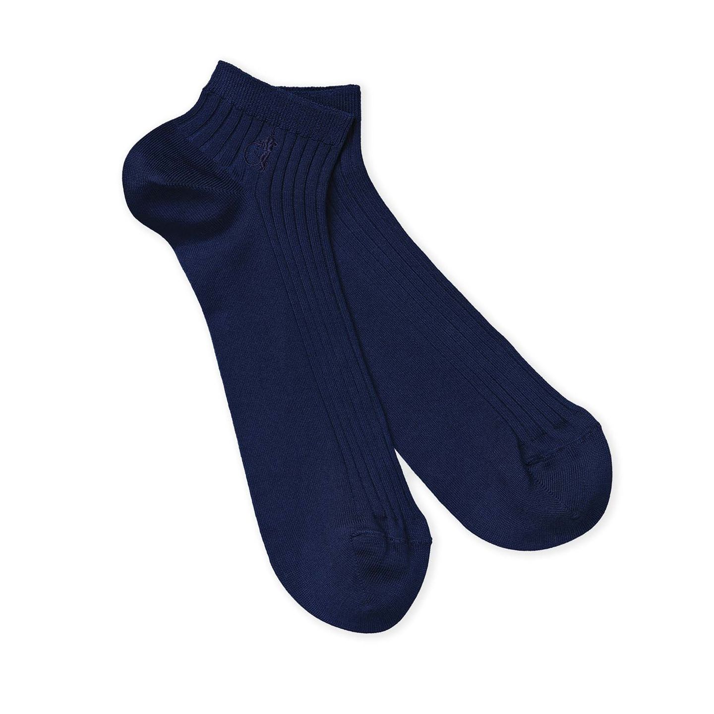 Navy trainers socks