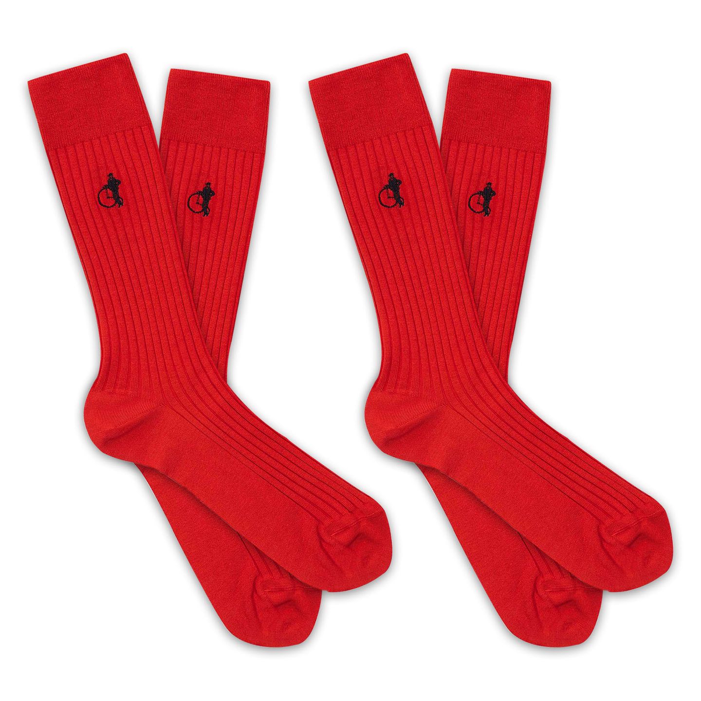 2 pairs of red socks