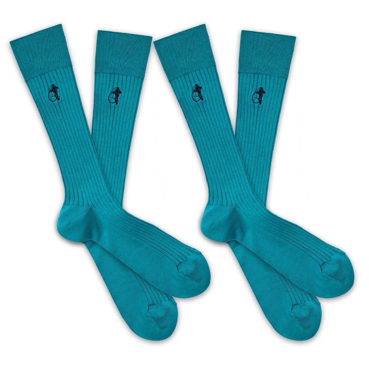 2 pair simply sartorial ocean blue socks