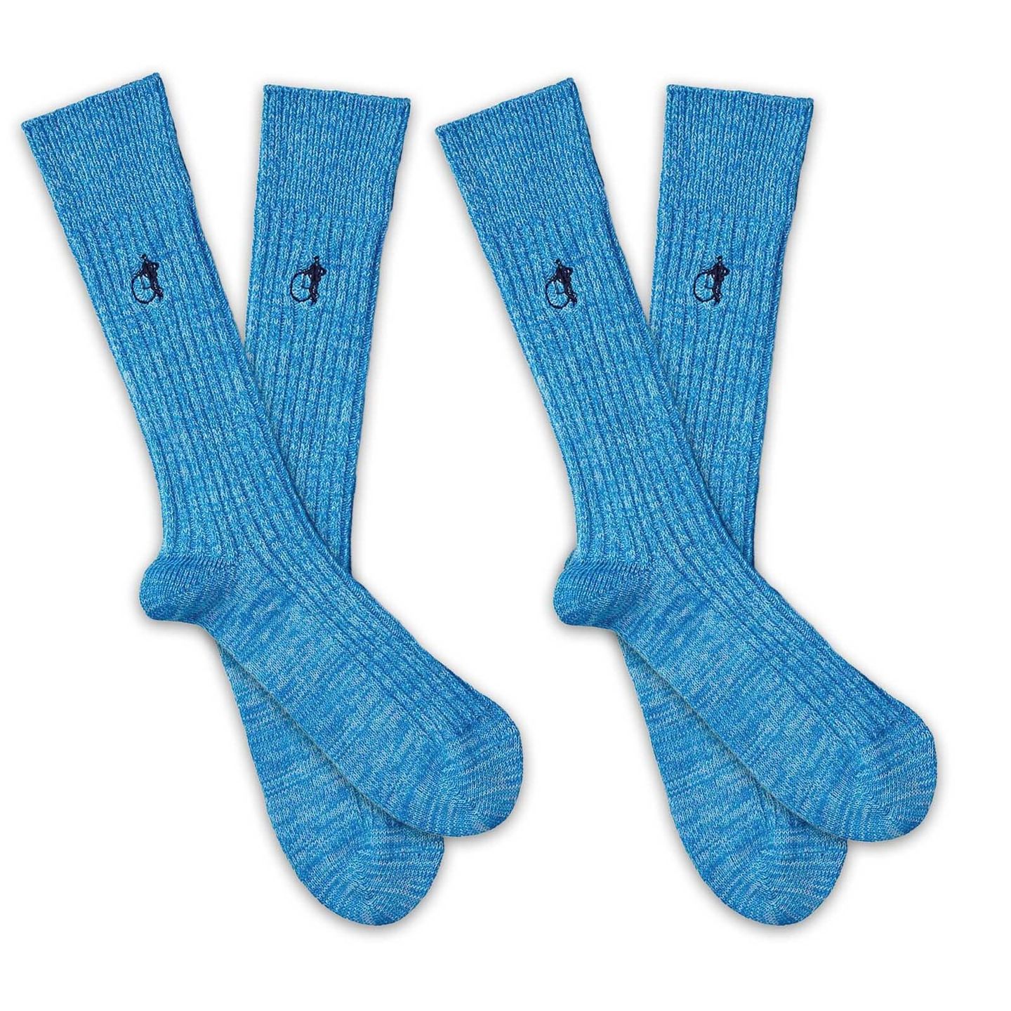 2 pairs of ice blue boots socks
