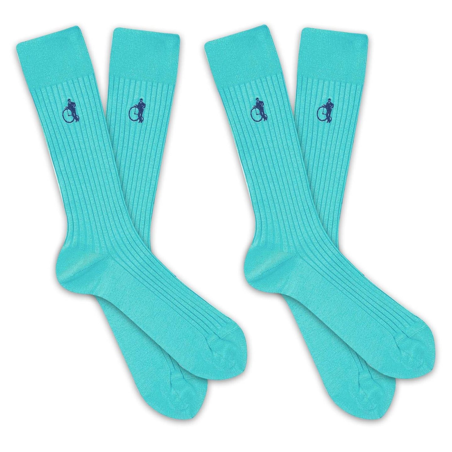 2 pairs of simply marine blue socks