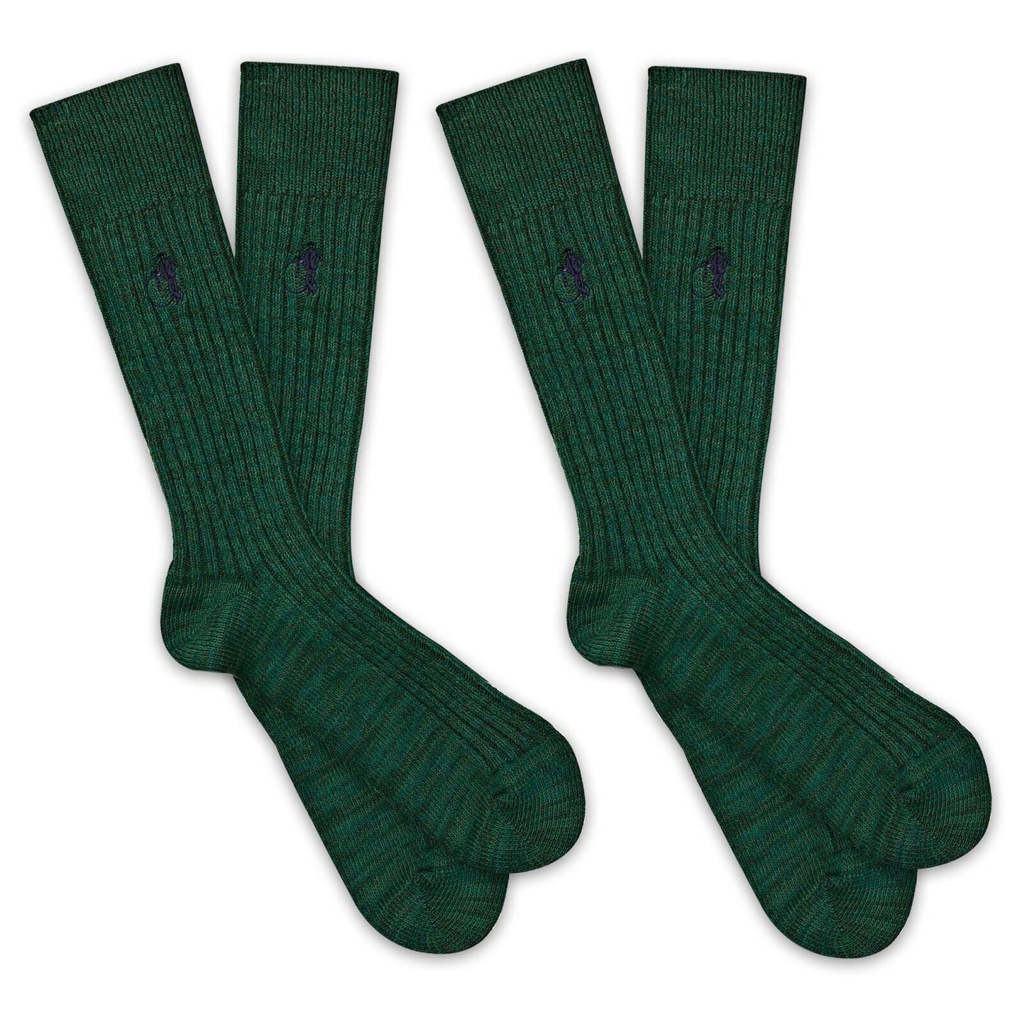 2 pair bundle of evergreen boot socks