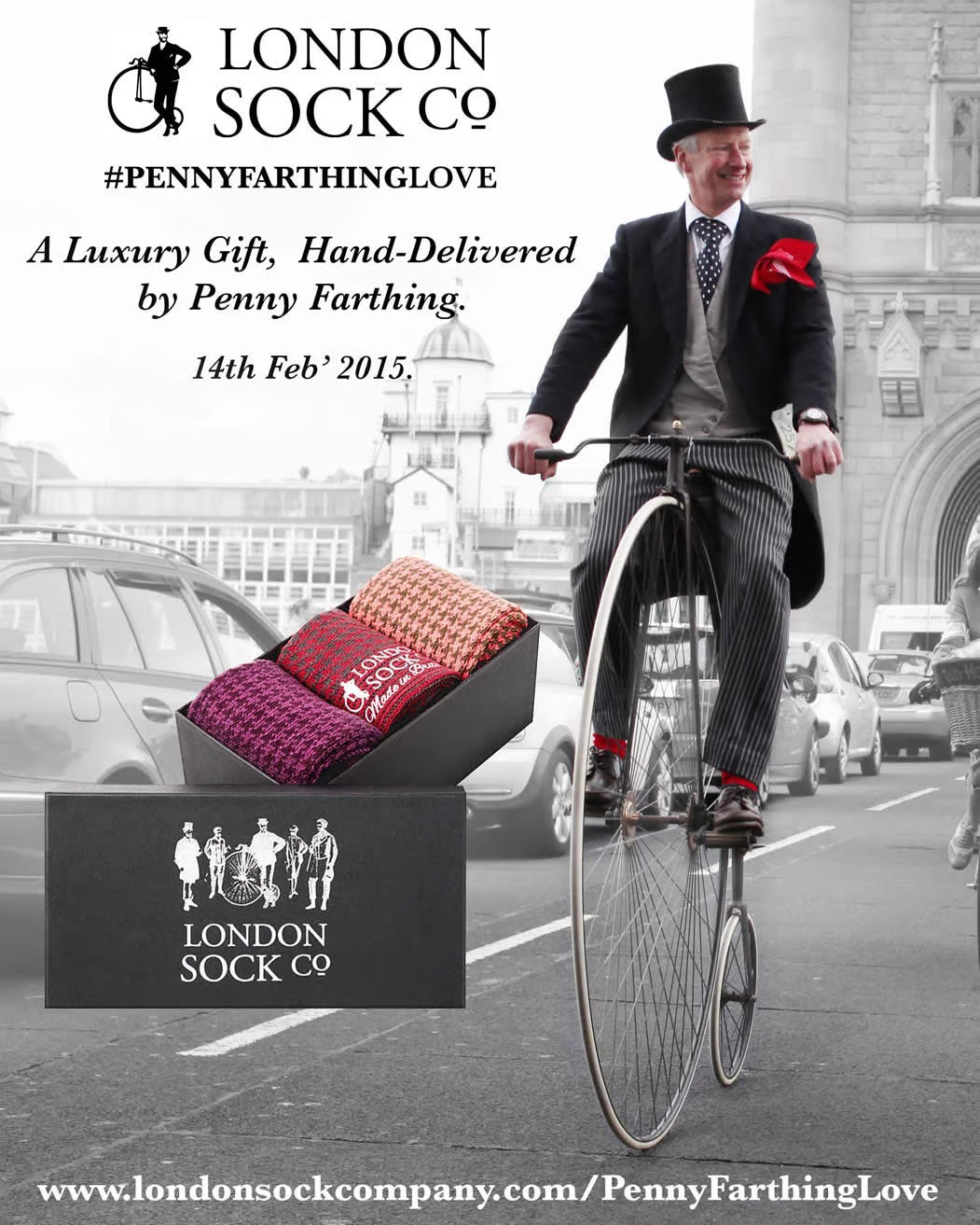 Penny Farthing Love - hand deliveries for Valentines 2015