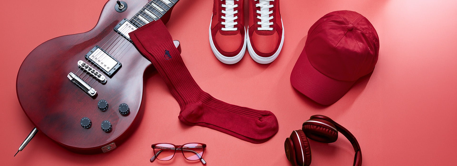 Red Coloured Socks - London Sock Company