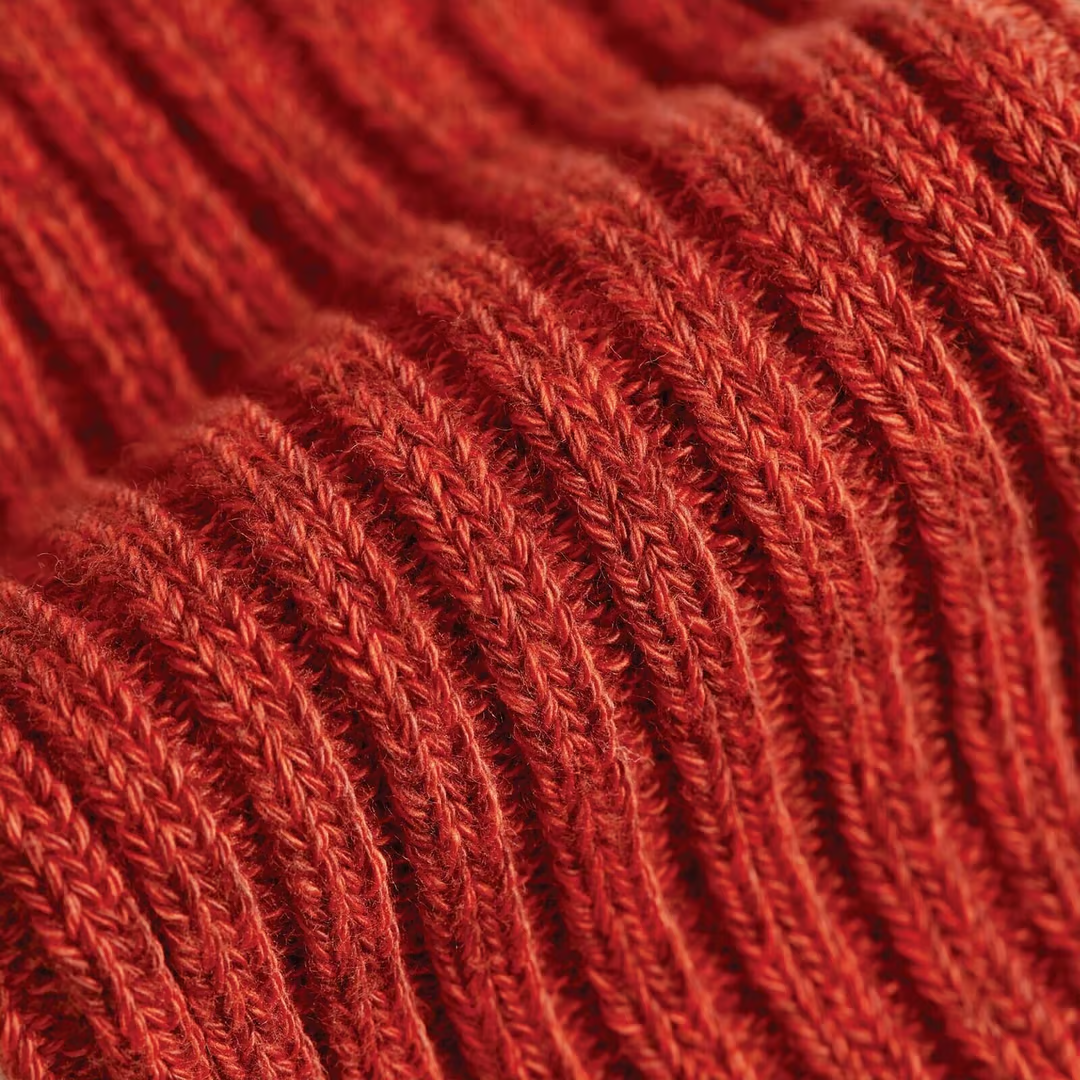 Close up of orange boot socks