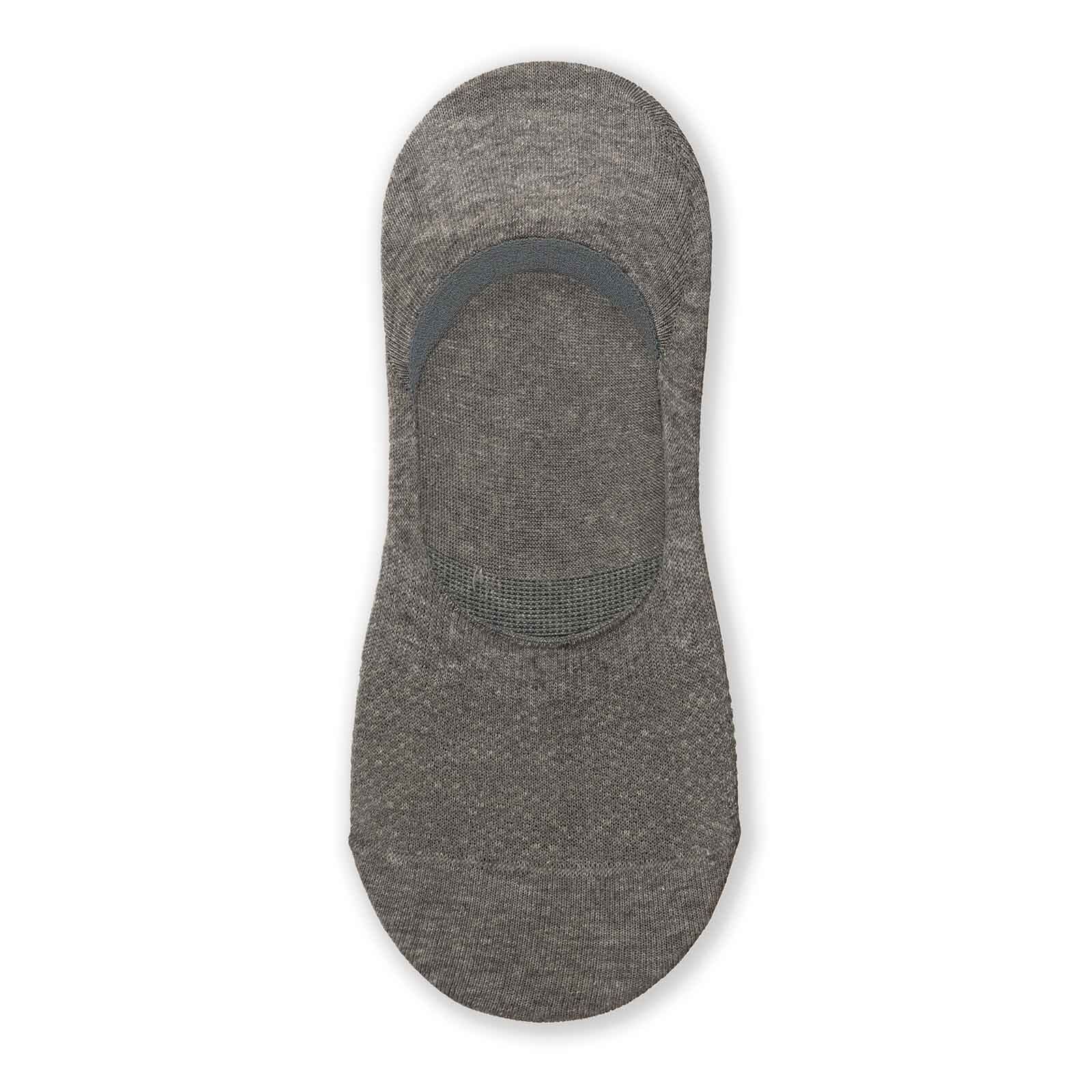 Grey invisible trainer sock