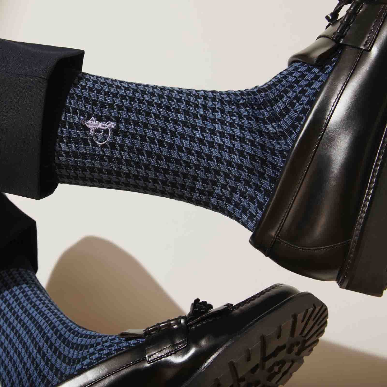 Jermyn St. Houndstooth Socks