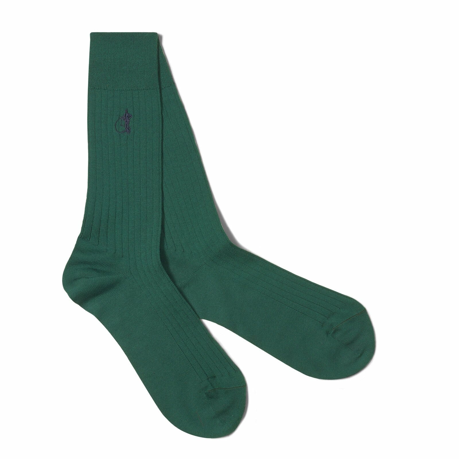 A pair of dark green socks