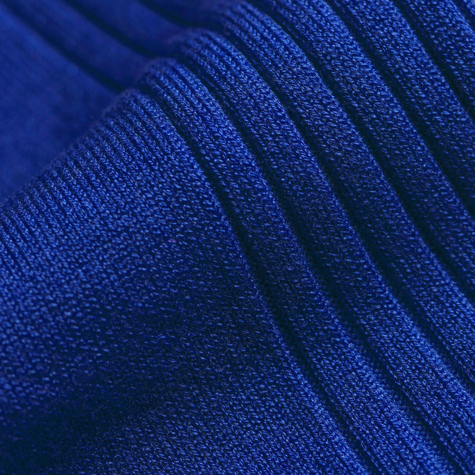 Close up of midnight blue socks