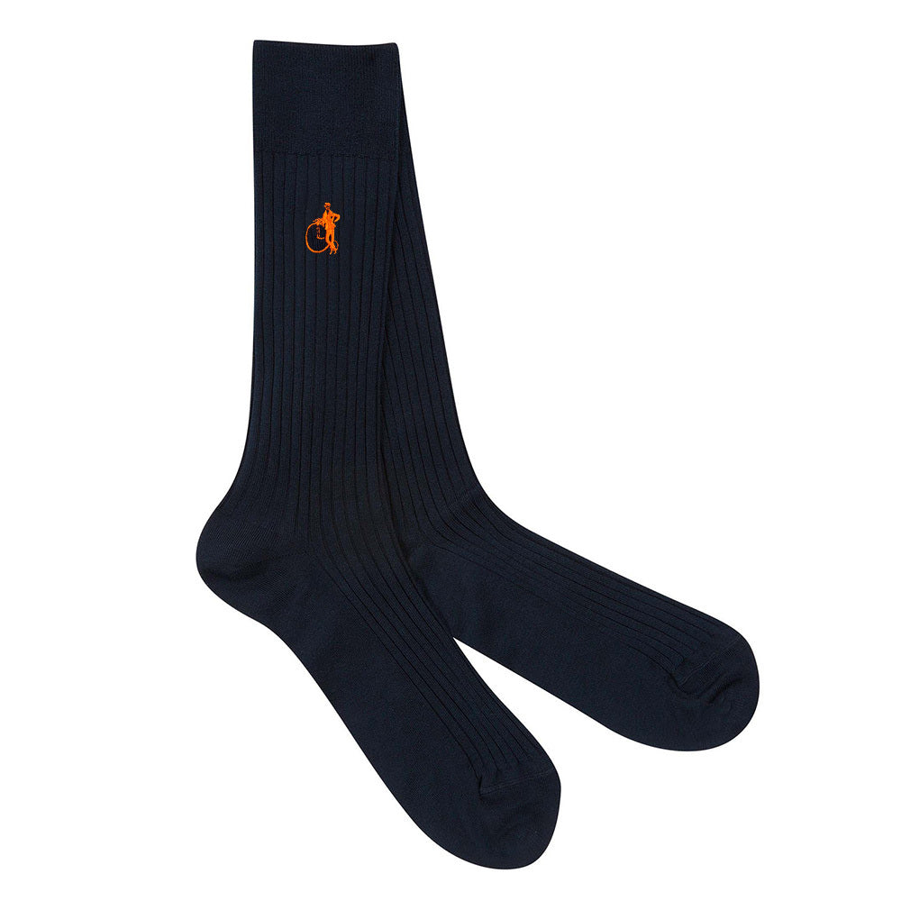 Simply Navy Accented Socks