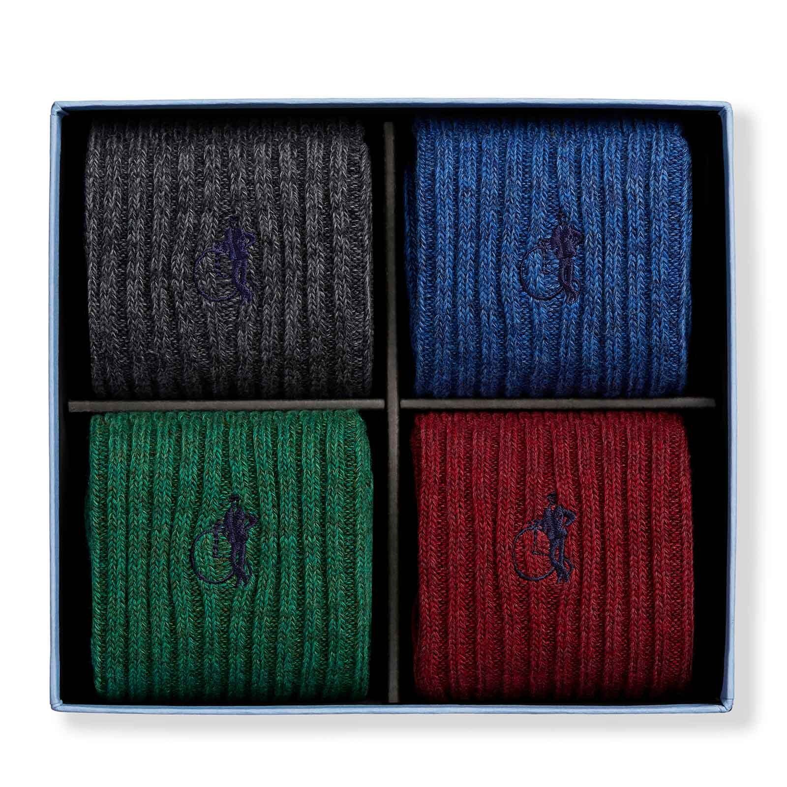 The Kew Collection, Boot Socks, 4-Pair Box