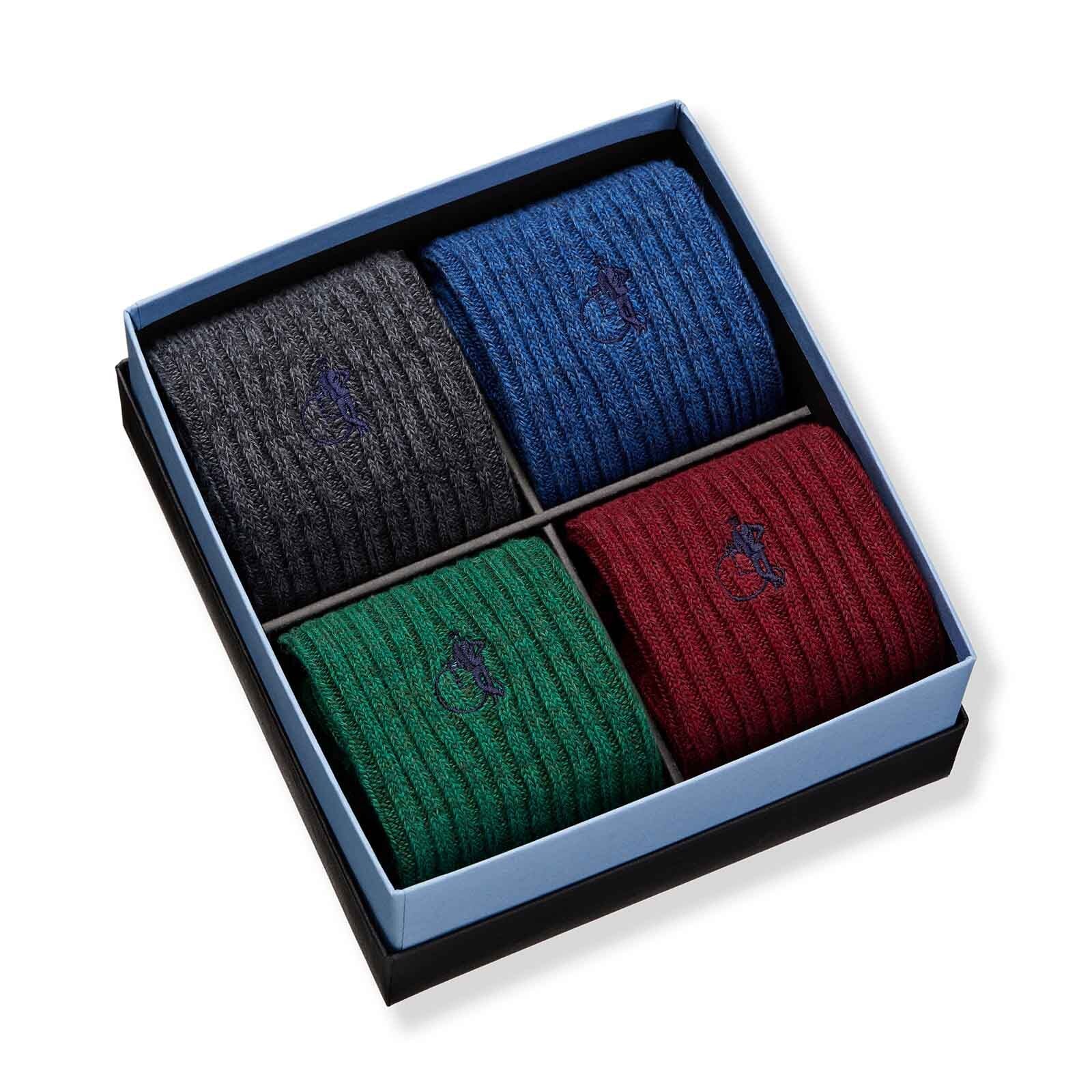 The Kew Collection, Boot Socks, 4-Pair Box