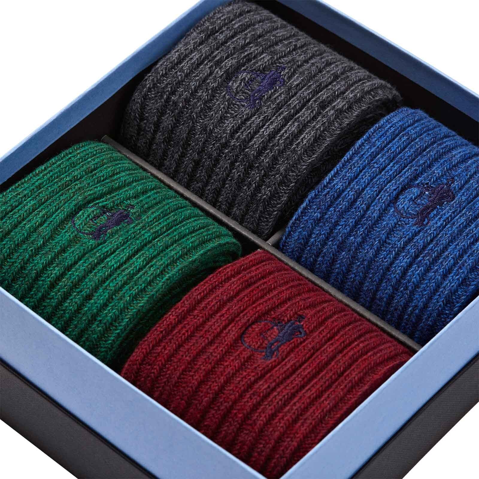 The Kew Collection, Boot Socks, 4-Pair Box