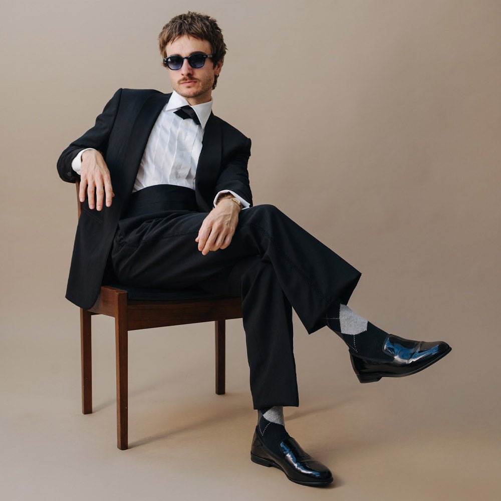 Argyle Shadow, 3 - Pair Box - London Sock Company