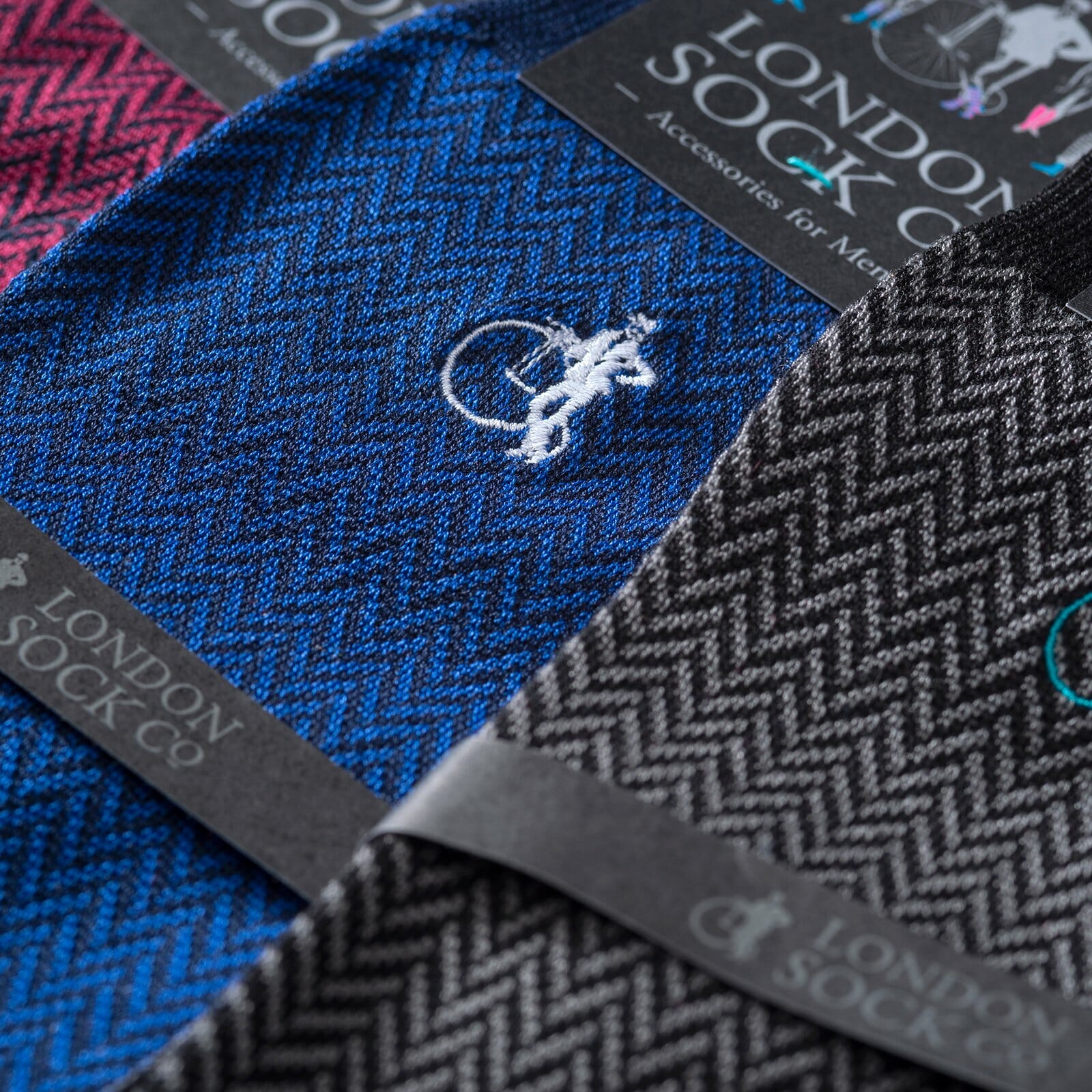 Bond St. Herringbone Socks - London Sock Company