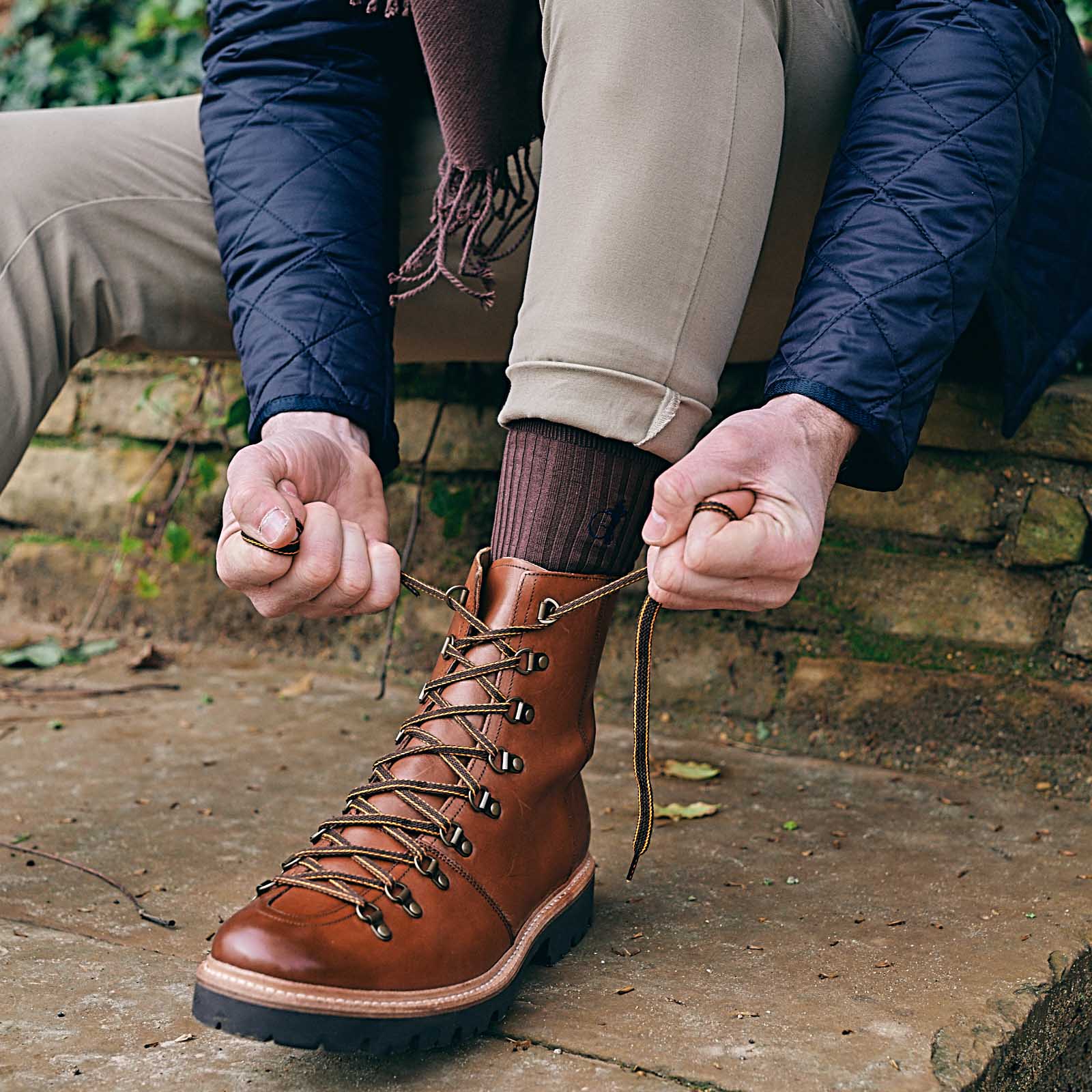 Brown Simply Sartorial Socks - London Sock Company