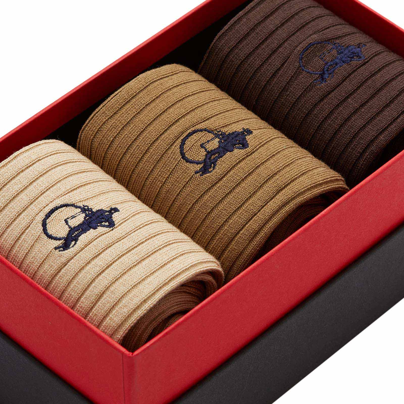 Coffee Break, 3 - Pair Box - London Sock Company